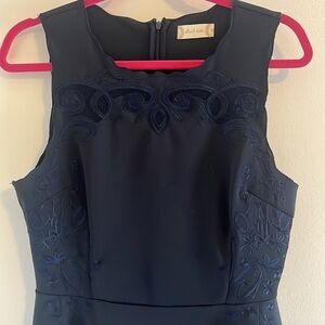 Elegant Navy Sleeveless Dress